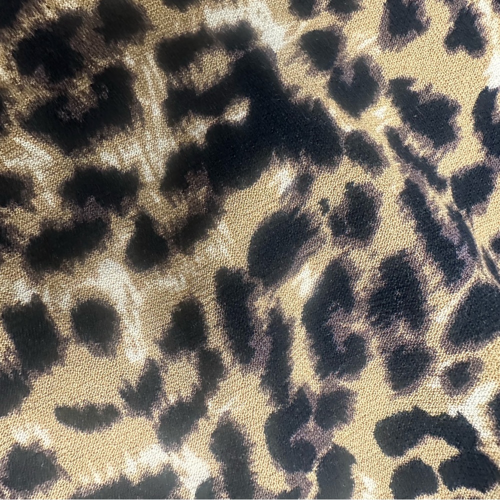 #66- Idyllwind Leopard Print Cami with Lace Size L - Picture 6 of 7